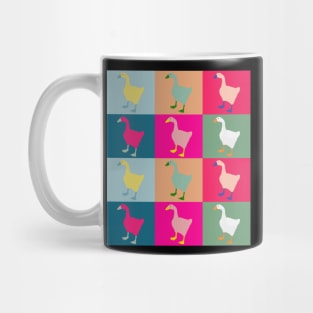 Multi-Colored Warhol Style Geese Mug